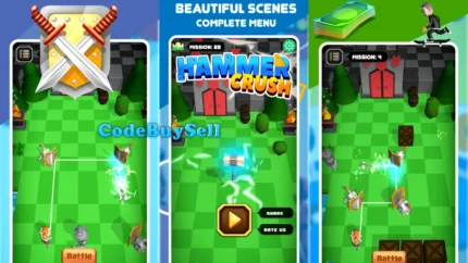 Hammer Crush Hyper Casual Game - Unity Source Code - CodeBuySell - Buy Unity Game Source Codes