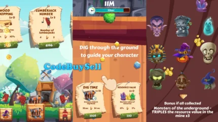 Chop & Mine Game Template - Unity Source Code - CodeBuySell - Buy Unity Game Source Codes