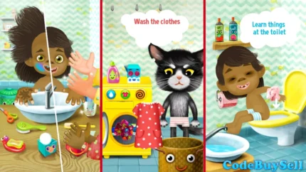 Pepi Bath 2 Kids Educational Game - Unity Source Code - CodeBuySell - Buy Unity Game Source Codes