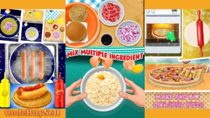 Pizza Hotdog Maker Game For Kids - Unity Source Code - CodeBuySell - Buy Unity Game Source Codes