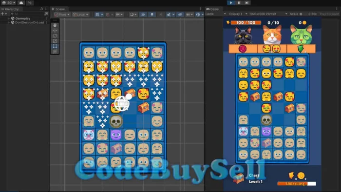 Emoji Merge Puzzle Game - Unity Source Code - CodeBuySell - Buy Unity Game Source Codes