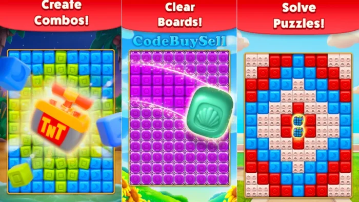Blast Puzzle Game Giveaway - Free Unity Source Code - CodeBuySell - Buy Unity Game Source Codes
