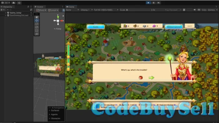 Garden Rescue Game Chapter 9 - Unity Source Code - CodeBuySell - Buy Unity Game Source Codes