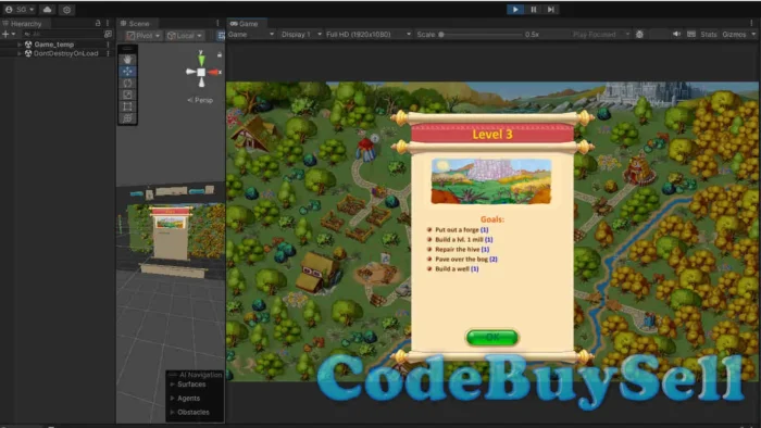 Garden Rescue Game Chapter 9 - Unity Source Code - CodeBuySell - Buy Unity Game Source Codes