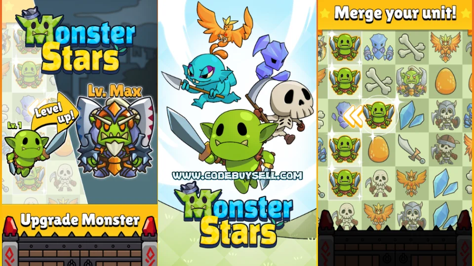 Monster Stars Merge Defense - Unity Source Code - CodeBuySell - Buy Unity Game Source Codes
