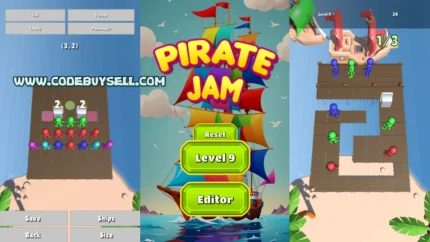 Pirate Jam with Level Editor - Unity Source Code - CodeBuySell - Buy Unity Game Source Codes