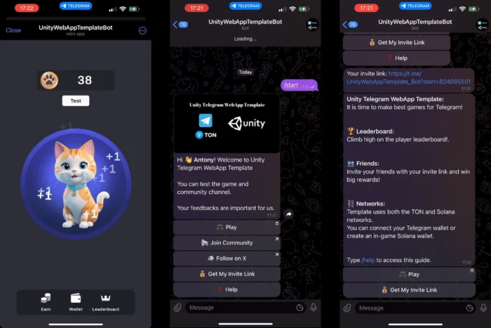 Telegram WebApp Template - Unity Source Code - CodeBuySell - Buy Unity Game Source Codes