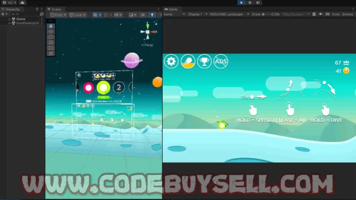 Dune Clone Tiny Wings Complete Project - Unity Source Code - CodeBuySell - Buy Unity Game Source Codes